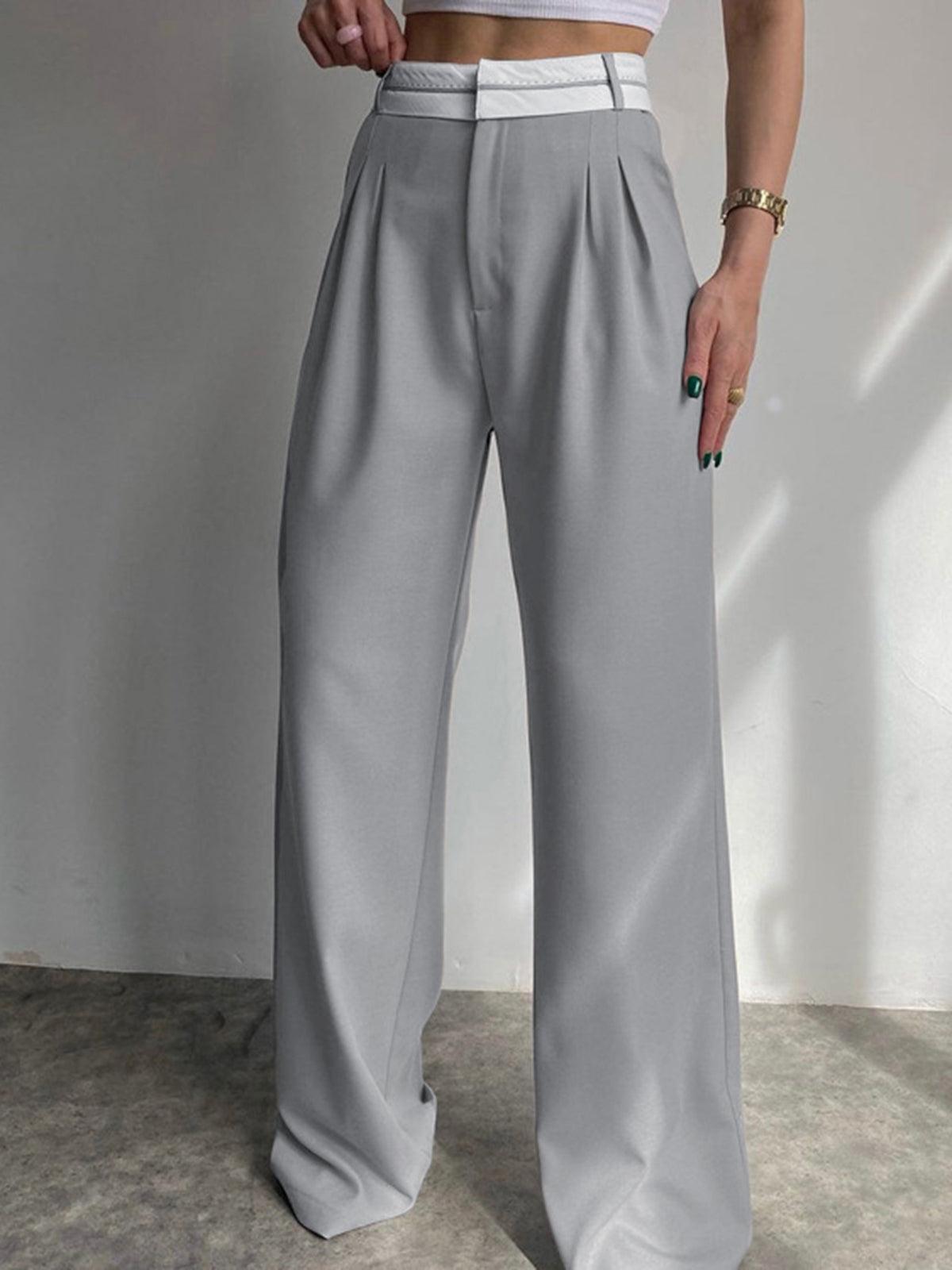 Highway Reverse Waistband Wide Leg Pants