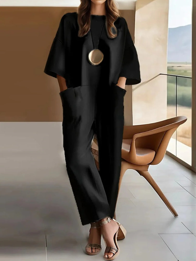 Cotton Stretchy Loose Jumpsuit
